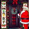 Christmas Decorations Porch Sign Banner, 2Pcs Merry Christmas Door Decorations Hanging Banner Christmas Indoor Outdoor Welcome Front Door Banner